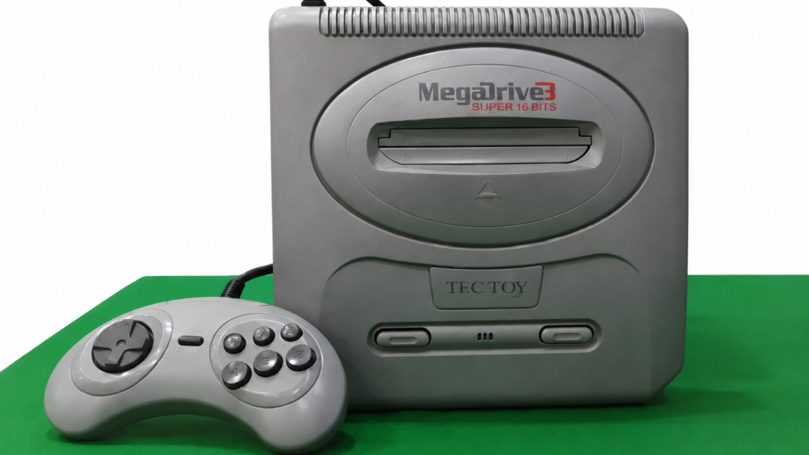 Super Mega Drive 3 com 43 Jogos na Memória